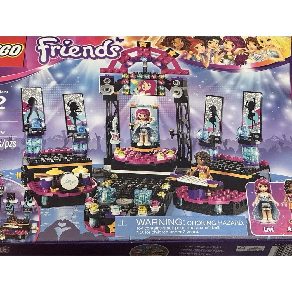 LEGO Friends 41105 Pop Star Show Stage 446-Piece Building Toy Kit - New & Sealed